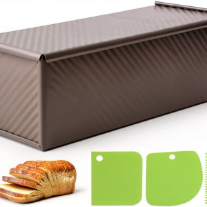 Spmarkt Pullman Loaf Pan Nonstick Bread Pan 13 Inch Gold-0