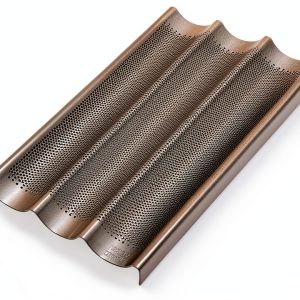 Chicago Metallic Baguette Pan Steel Dishwasher Safe Baking-0