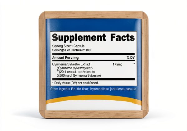 Gymnema Sylvestre Supplement Vegetarian Capsules NSF-1
