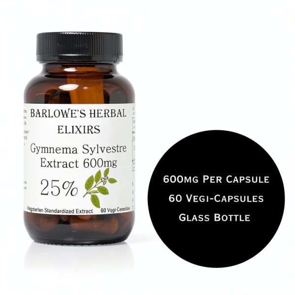 Barlowe Gymnema Sylvestre Supplement Vegan Capsules 25 Acid-2