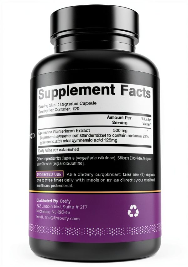 Gymnema Sylvestre Supplement Vegetarian Capsules Non GMO-4